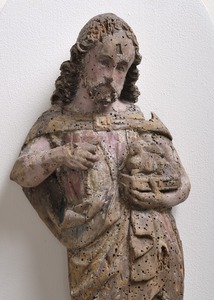Ostaci reljefnog poliptiha, kip svetog Ivana Krstitelja