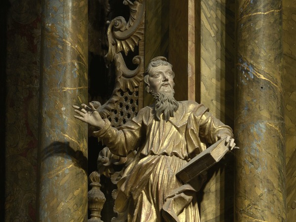 Oltar Marije od Ružarija, kip svetog Joakima
