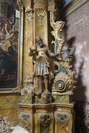 Oltar Nevine dječice, kip kralja Baltazara