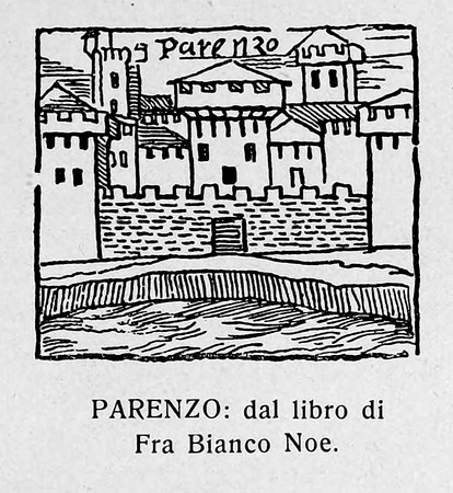 Crtež Poreča objavljen u knjizi G. Caprina, L'Istria Nobilissima...