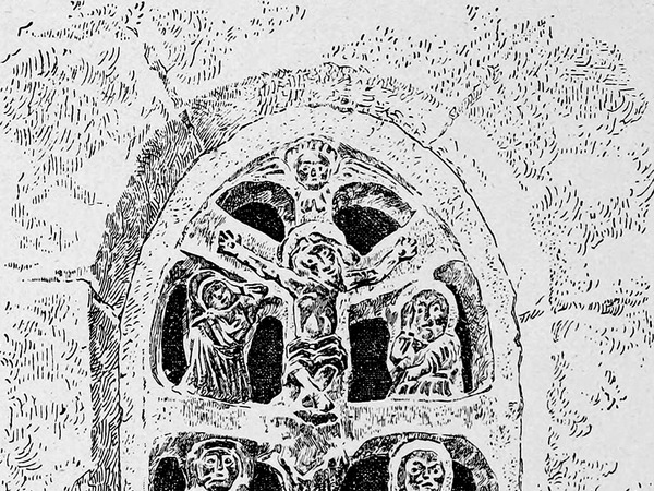 Crtež prozorske tranzene na crkvi svetog Trojstva