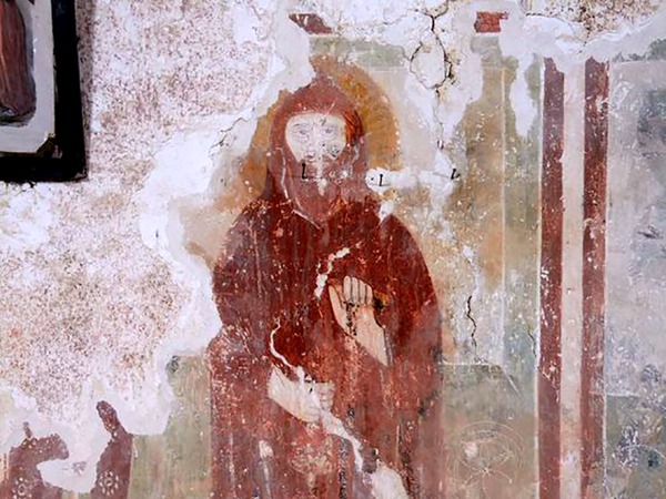 Zidna slika svetog Antuna Opata na sjevernom zidu