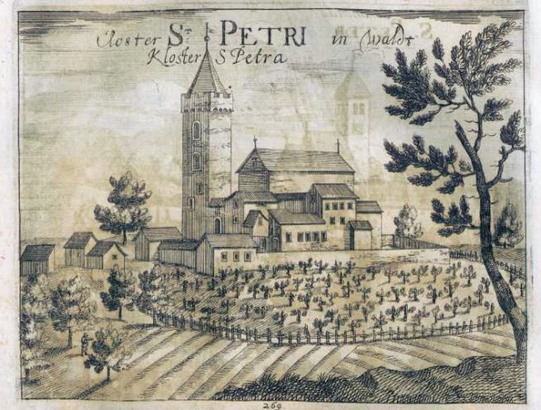 Sveti Petar u Šumi, grafika iz knjige Slava vojvodine Kranjske J. V. Valvasora