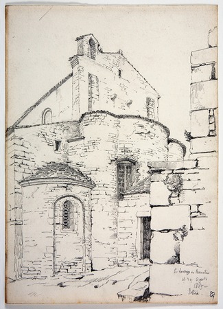 Apsida župne crkve svetog Martina, crtež