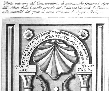 Bakrorez s prikazom prednje strane oltara biskupa Eufrazija