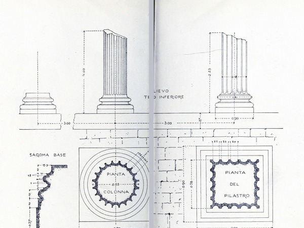 Crtež detalja "Neptunovog hrama"