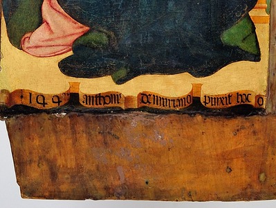Poliptih Antonija Vivarinija, panel s prikazima Bogorodice s Djetetom i Krista