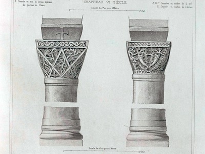 Arhitektonski detalji  Eufrazijeve bazilike objavljeni u knjizi Errard-Gayet...
