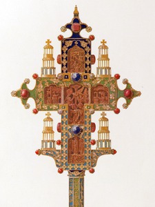 Slika križa s reljefima iz Eufrazijane objavljena u knjizi Errard-Gayet...