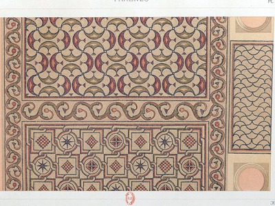 Slika podnog mozaika u Eufrazijani objavljena u knjizi Errard-Gayet...