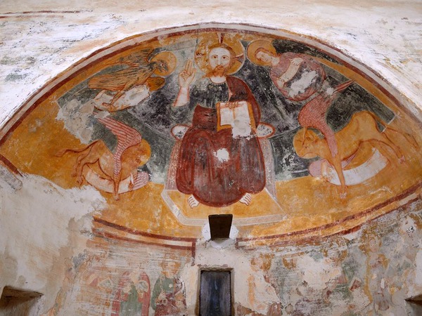 Zidna slika Krsta i simbola evanđelista