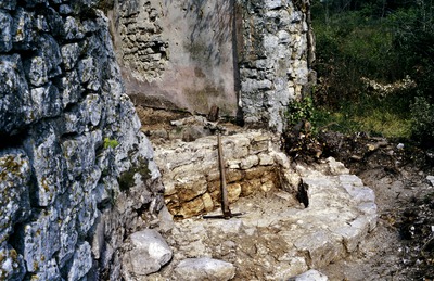 Crkva svetog Tome kraj Rovinja, iskopavanje sjeverne apside