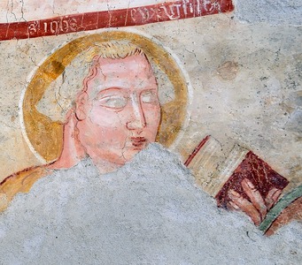 Zidna slika apostola u apsidi