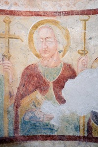 Zidna slika apostola u apsidi