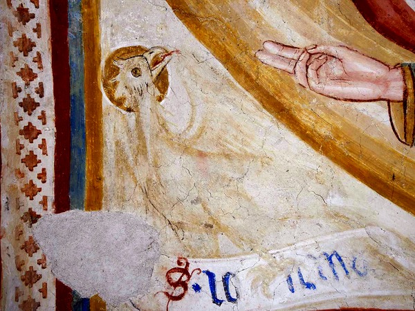 Zidna slika simbola evanđelista Ivana