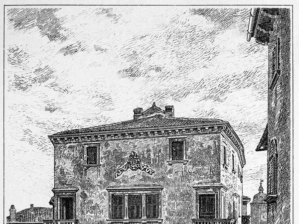 Crtež  kuće  Scampicchio objavljen u knjizi G. Caprina, L'Istria Nobilissima...