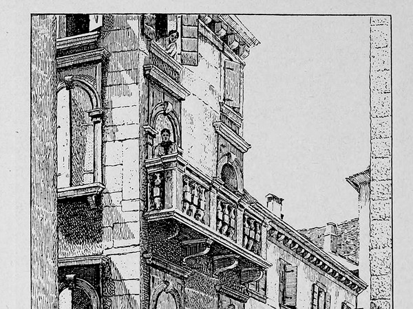 Crtež  kuće  Basilisco objavljen u knjizi G. Caprina, L'Istria Nobilissima...