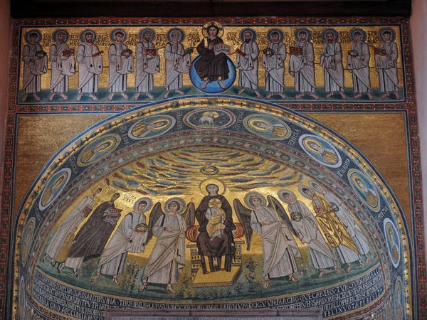Mozaici u polukaloti glavne apside i iznad trijumfalnog luka