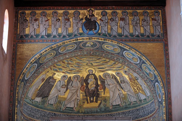 Mozaici u polukaloti glavne apside i iznad trijumfalnog luka