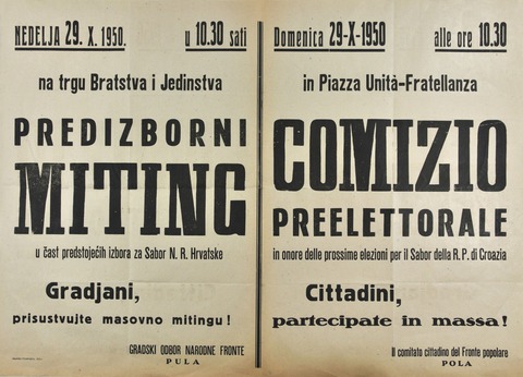 Collezione di manifesti e materiale propagandistico