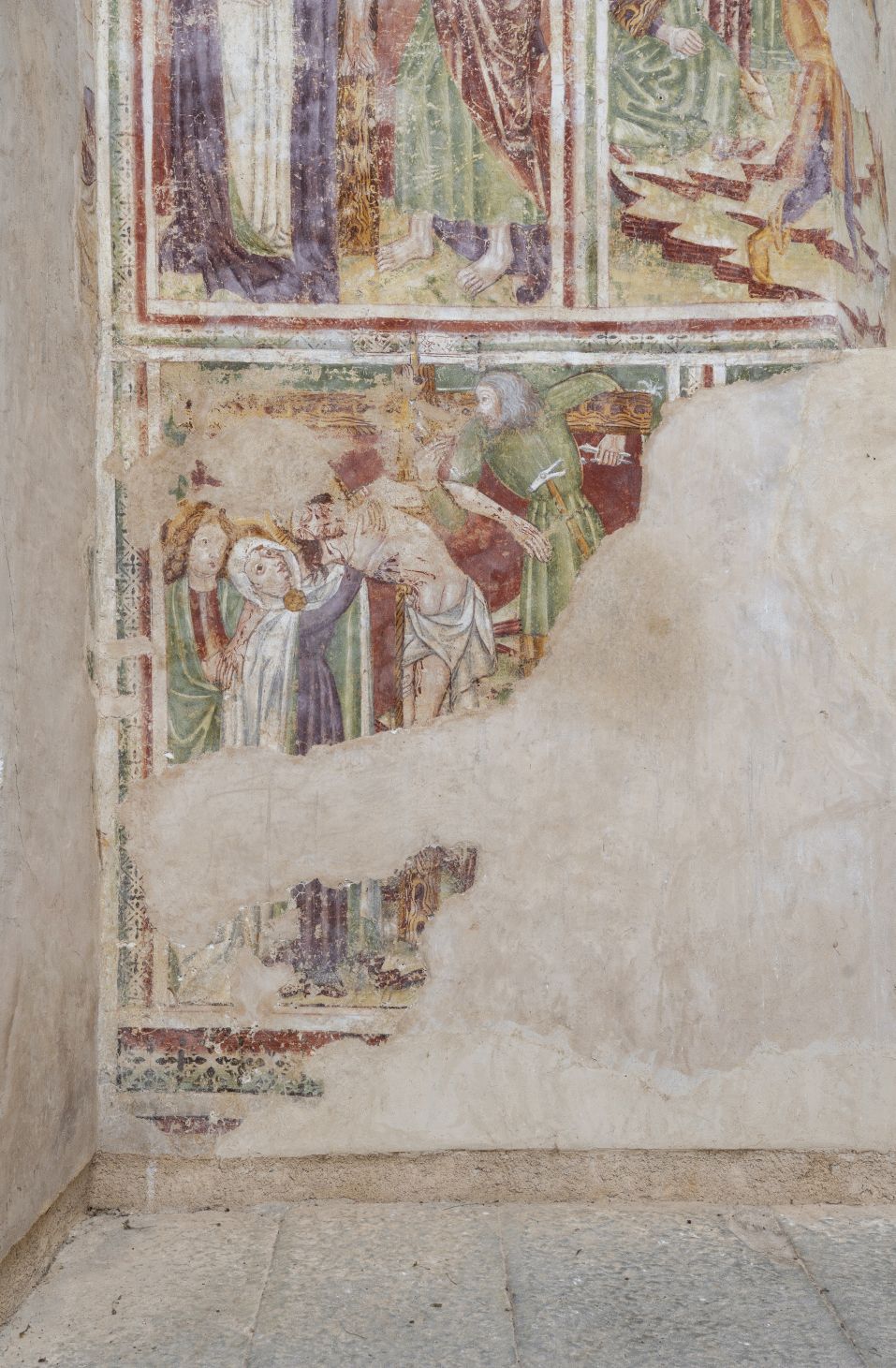 Freska s prikazom Skidanja s križa, južni zid