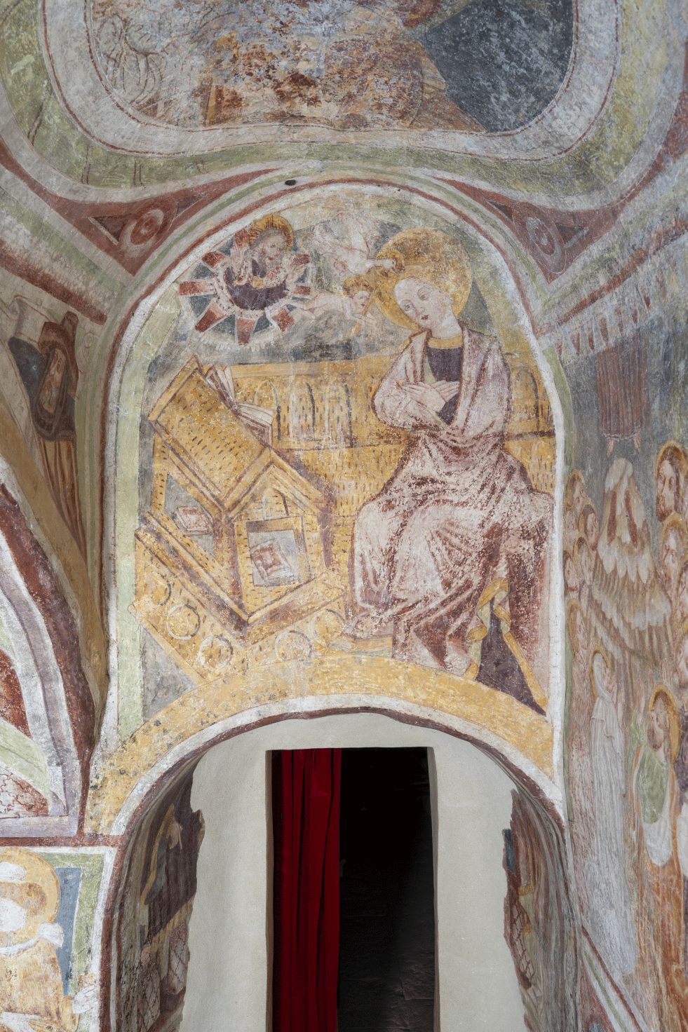 Freska s prikazom Navještenja, južna apsida