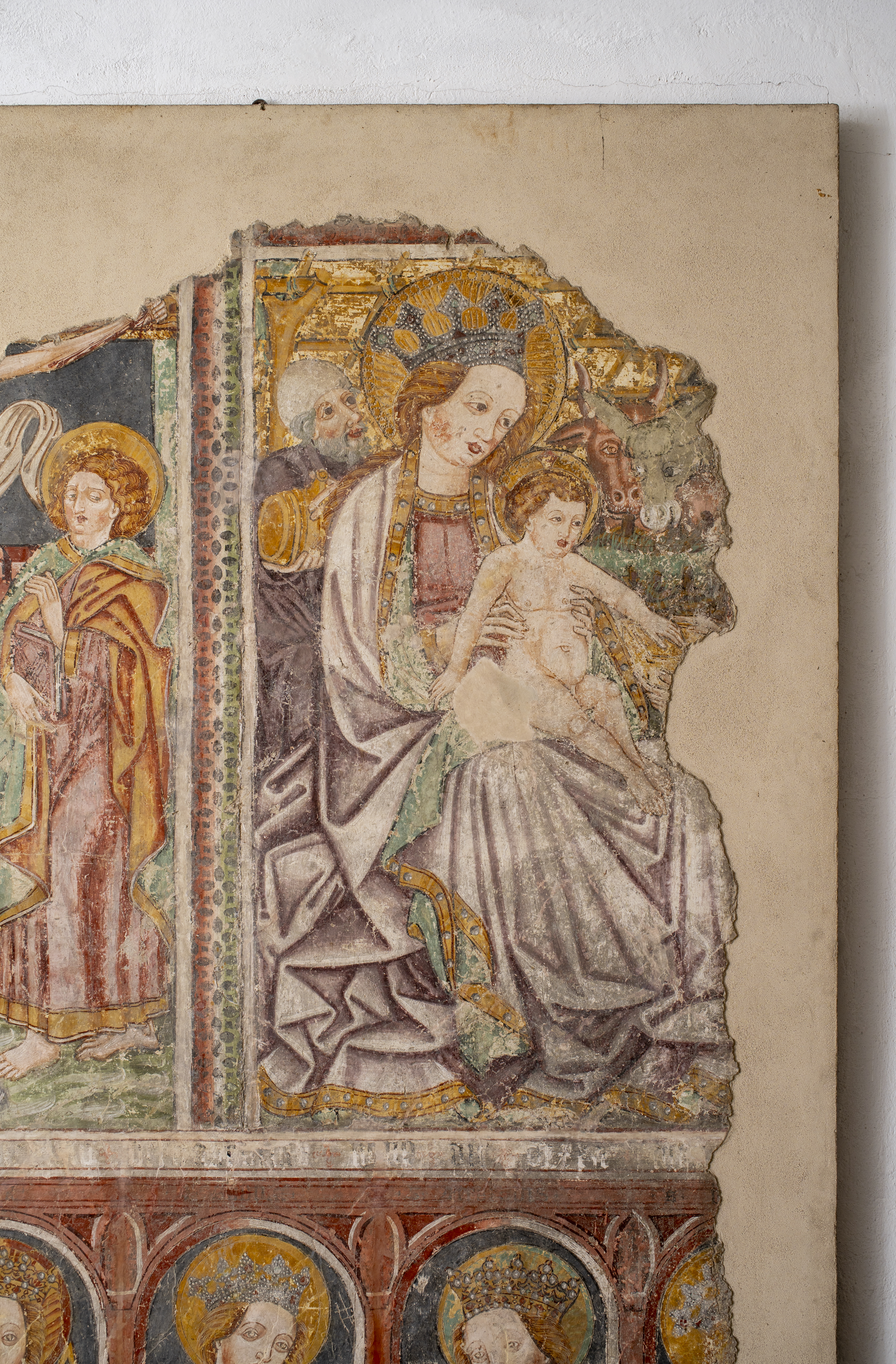 Freska s prikazom Poklonstva kraljeva, sjeverni zid