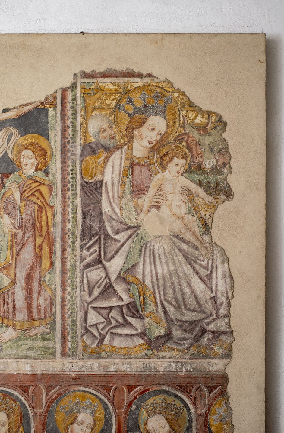 Freska s prikazom Poklonstva kraljeva, sjeverni zid