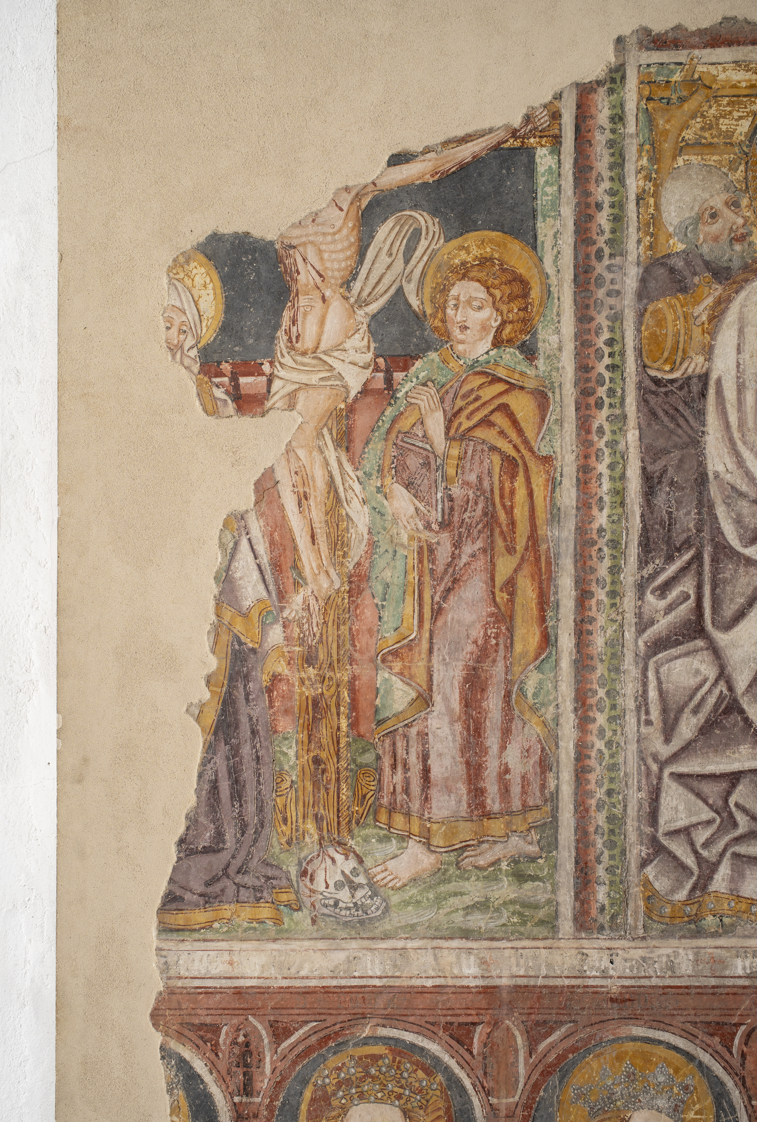 Freska s prikazom Raspeća, sjeverni zid