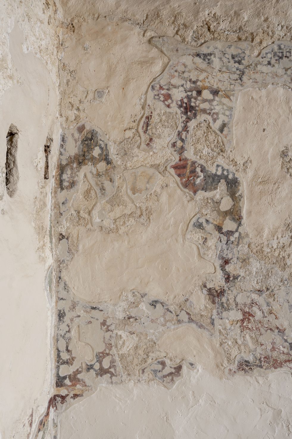 Freska s prikazom Poklonstva kraljeva, detalj, sjeverni zid