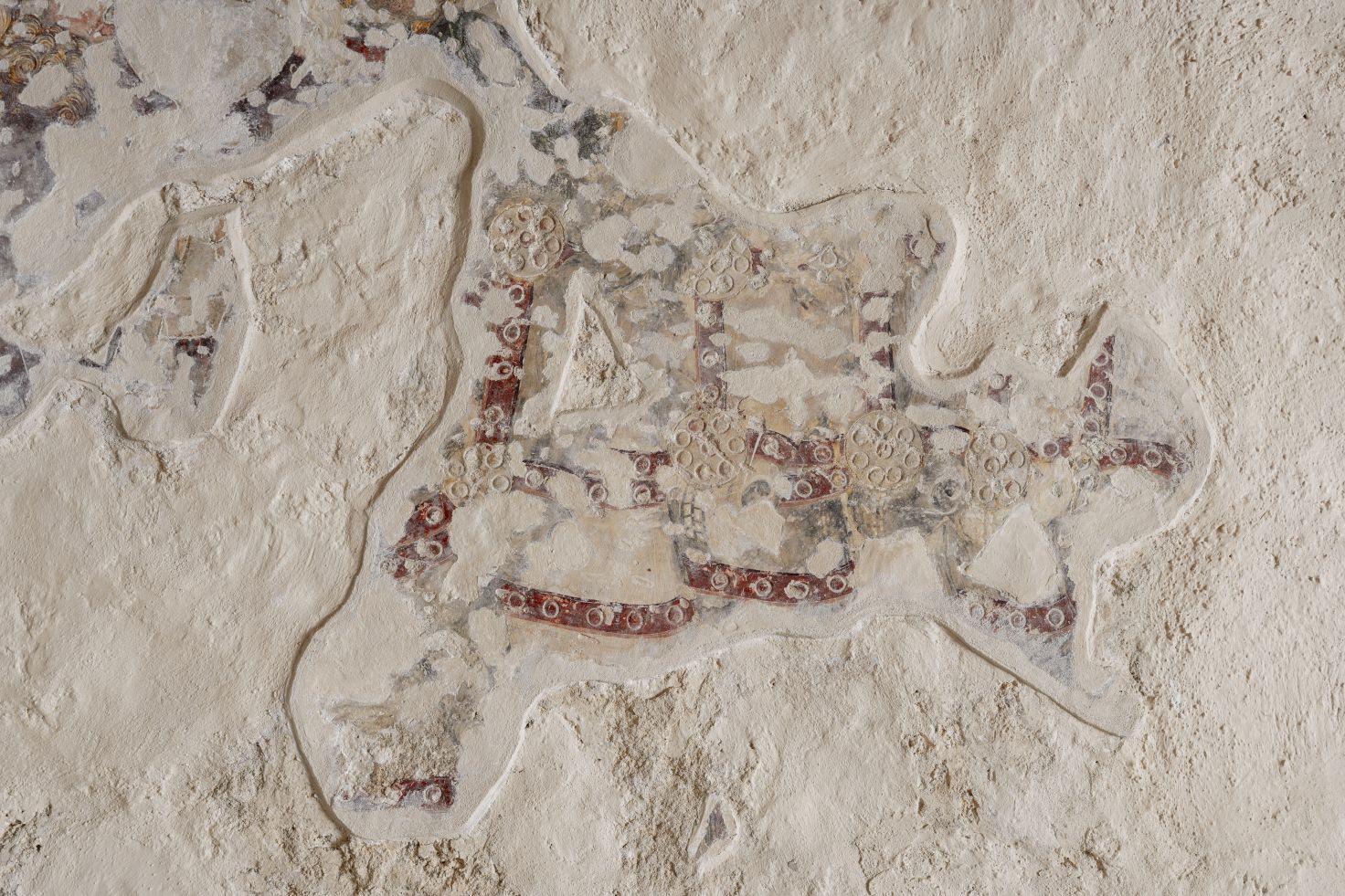 Freska s prikazom Poklonstva kraljeva, detalj, sjeverni zid