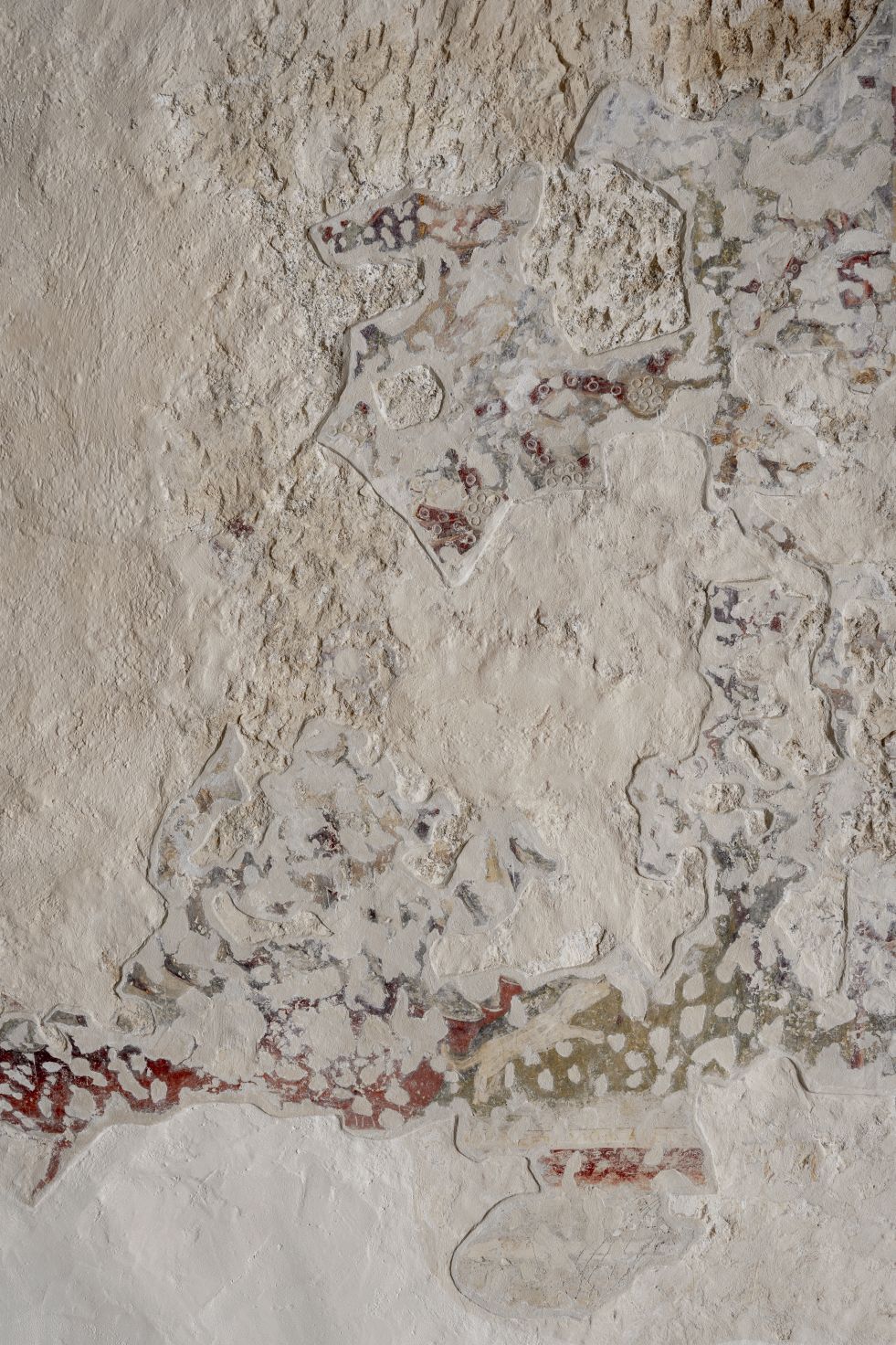 Freska s prikazom Poklonstva kraljeva, detalj, sjeverni zid