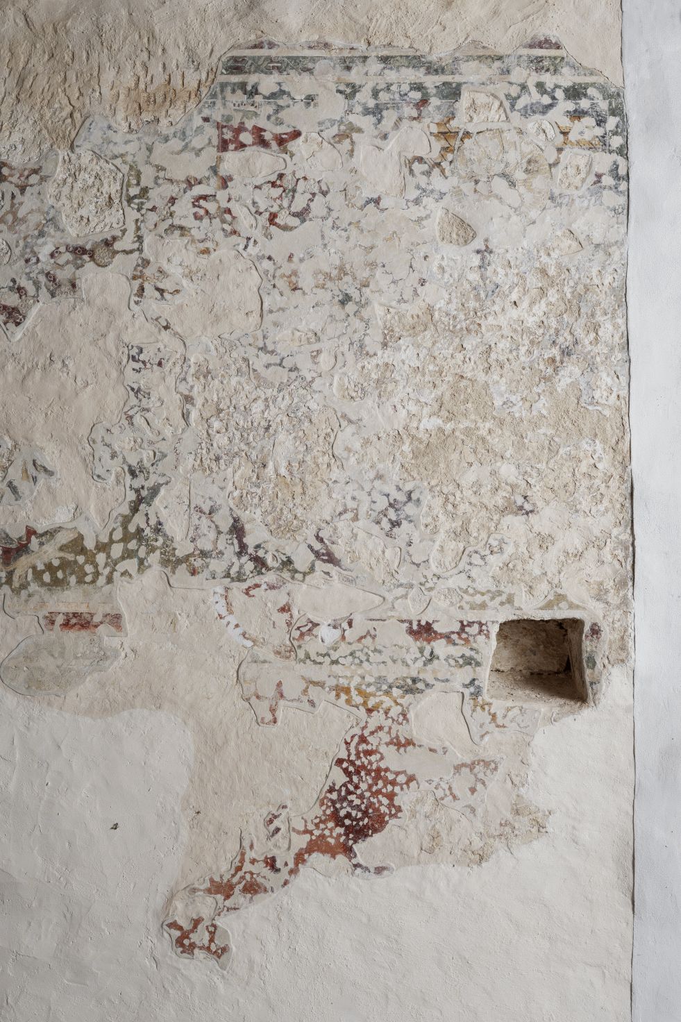 Freska s prikazom Poklonstva kraljeva, detalj, sjeverni zid