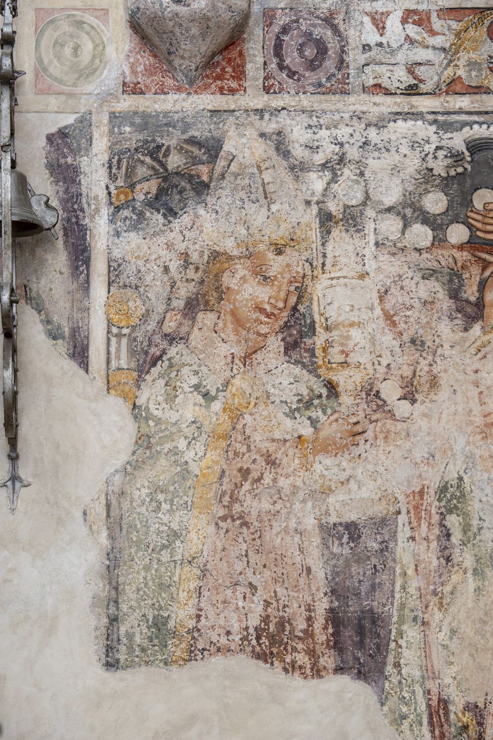 Freska s prikazom Euharistijskog čuda, detalj, sjeverni zid svetišta