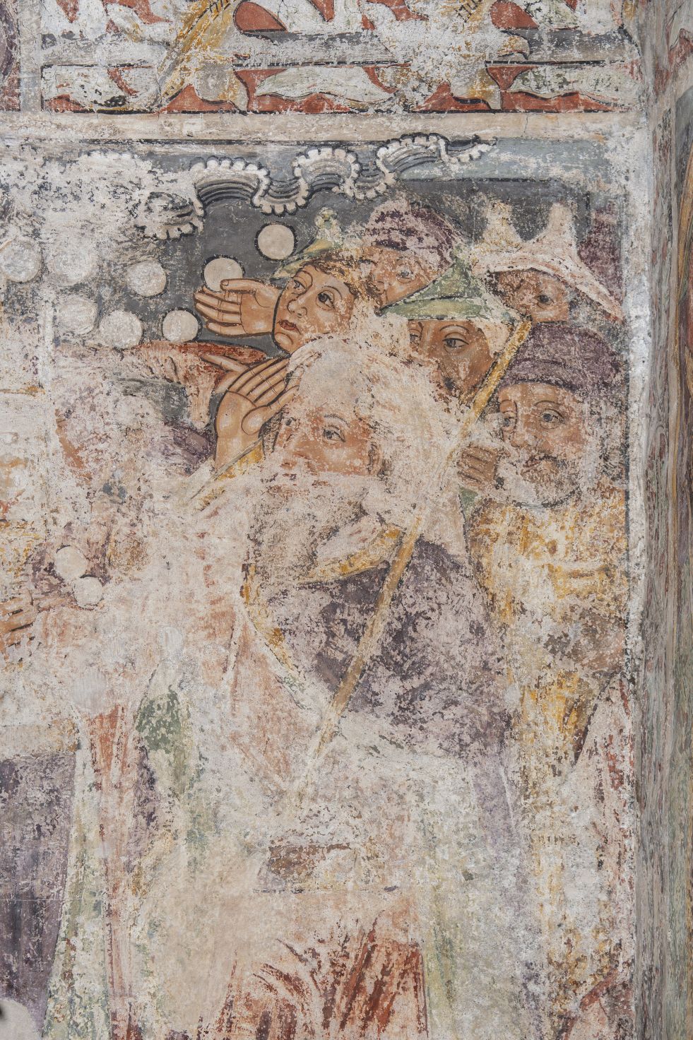 Freska s prikazom Euharistijskog čuda, detalj, sjeverni zid svetišta