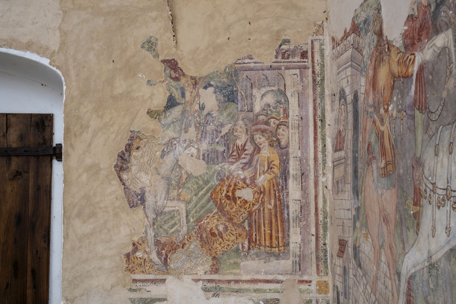 Freska s prikazom Ulaska u Jeruzalem, zapadni zid
