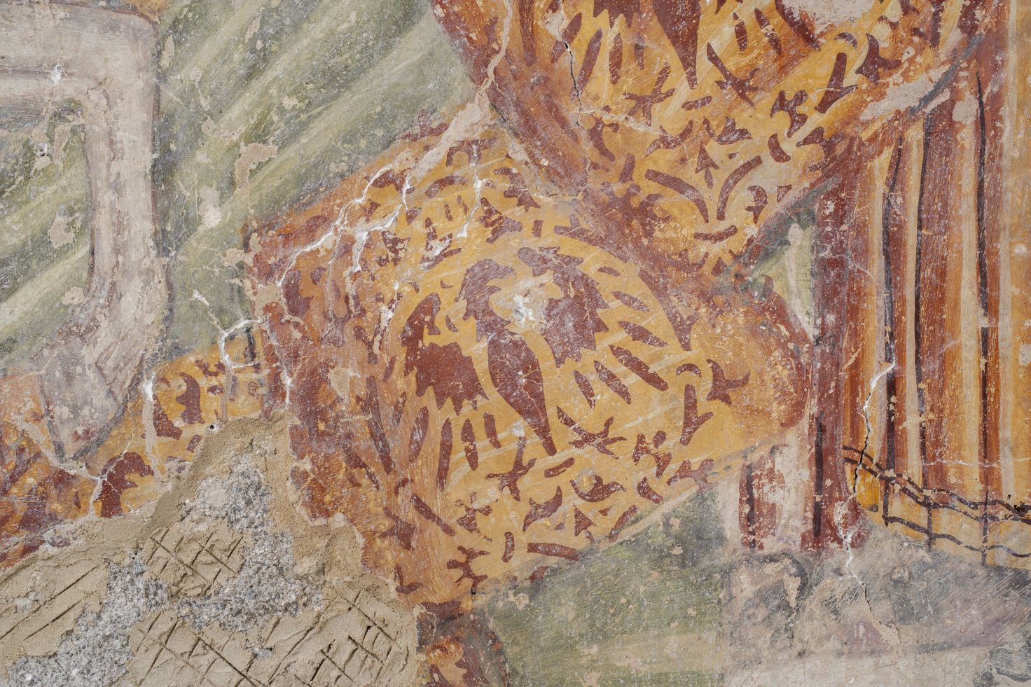 Freska s prikazom Ulaska u Jeruzalem, detalj, zapadni zid