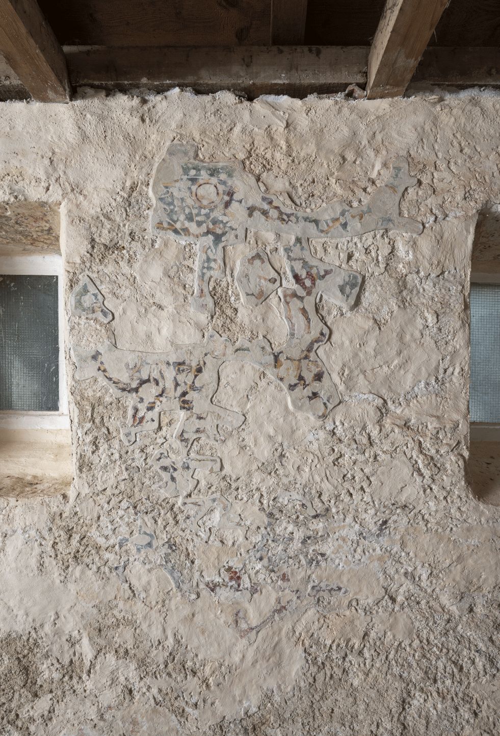 Freska s prikazom Euharistijskog Krista, sjeverni zid