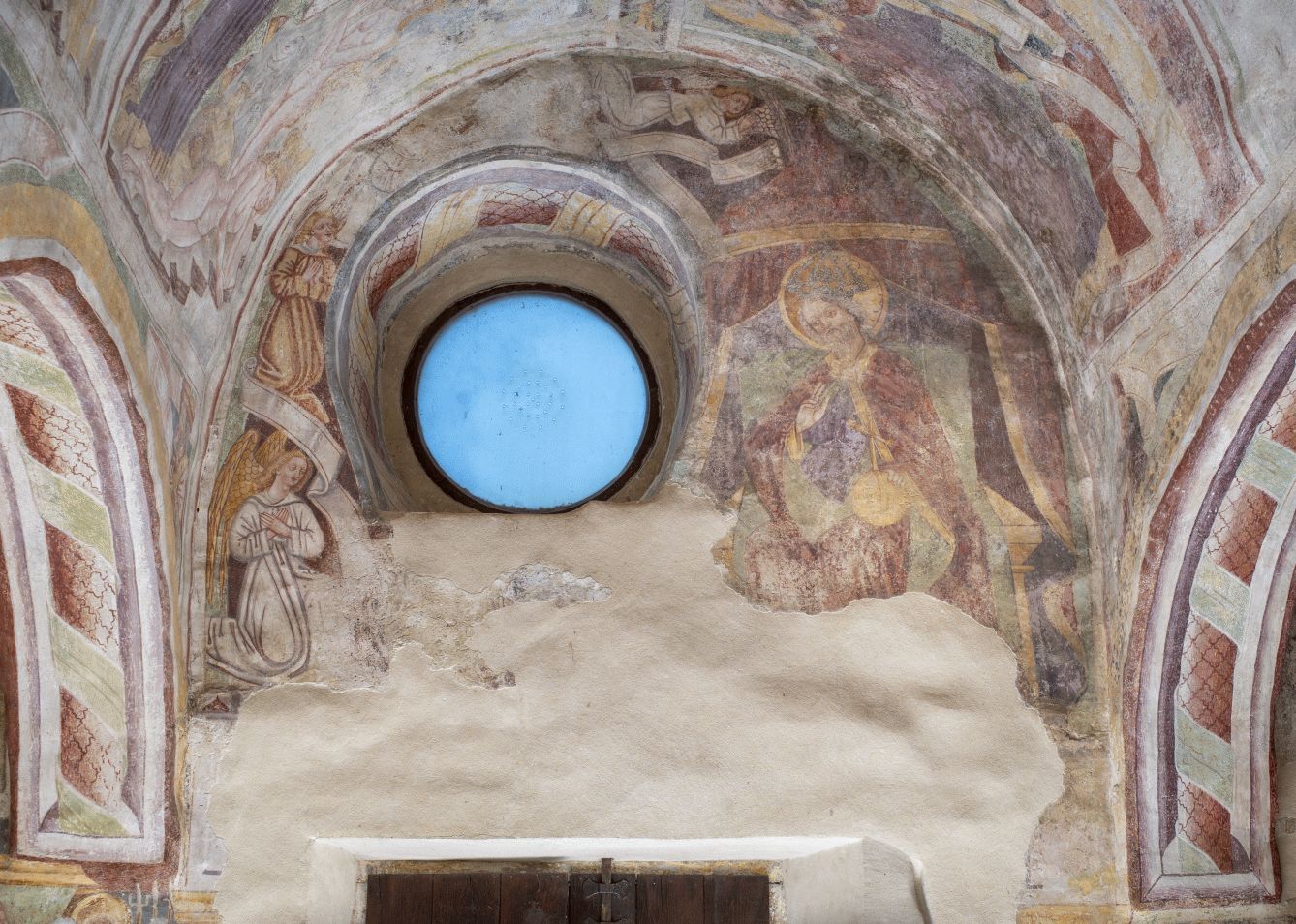 Freska s prikazom Božjeg počinka, zapadni zid