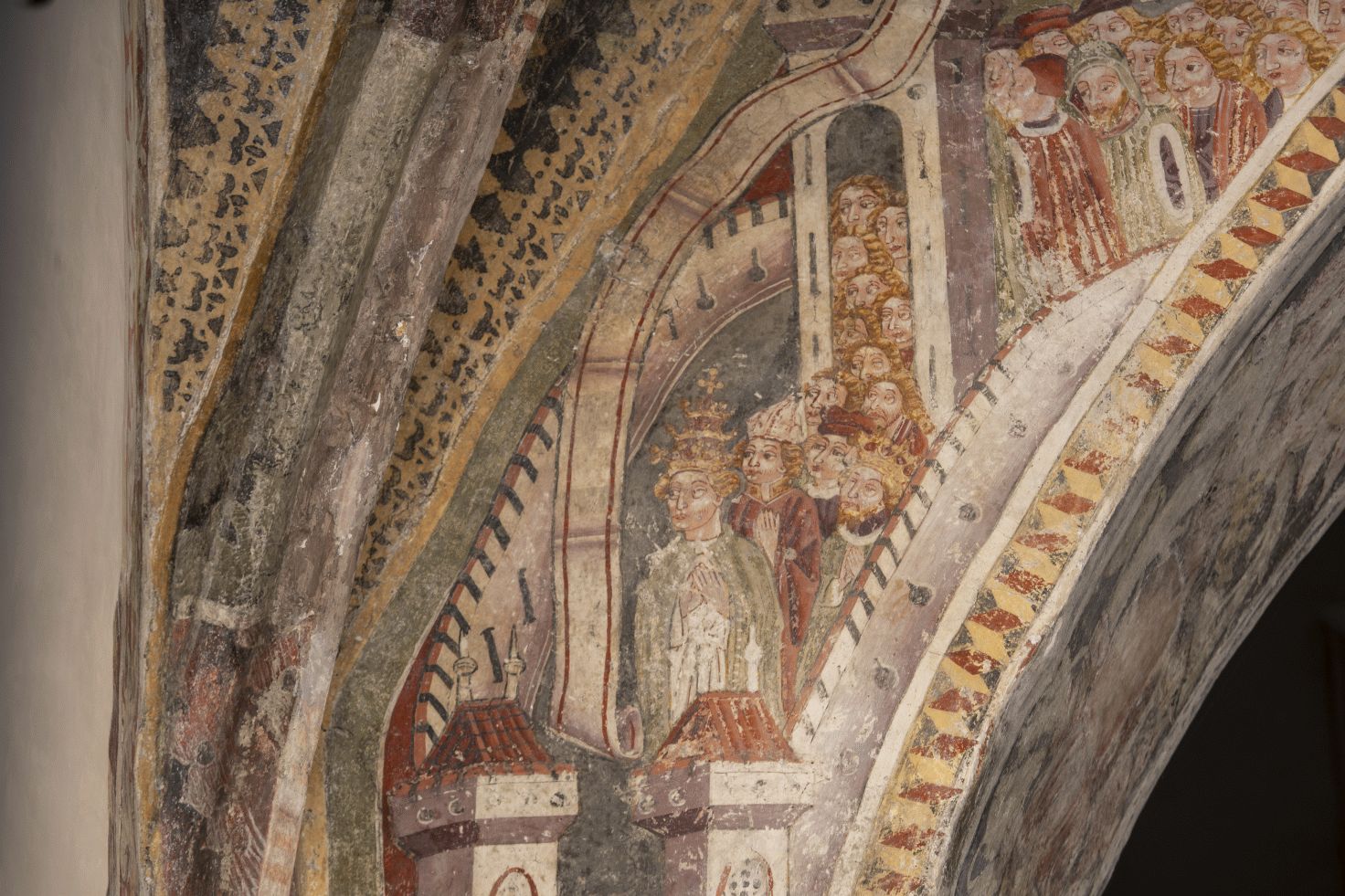 Unutrašnji dio trijumfalnog luka, freska s prikazom Posljednjeg suda, detalj