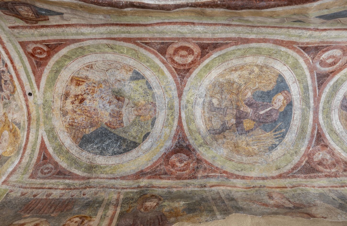 Freska s prikazom siječnja i veljače, svod južnog broda