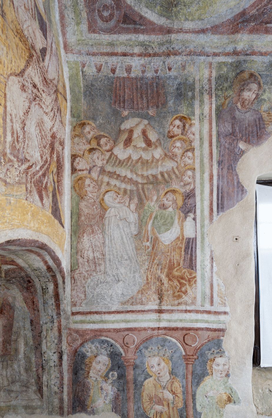 Freska s prikazom Uzašašća, južni zid