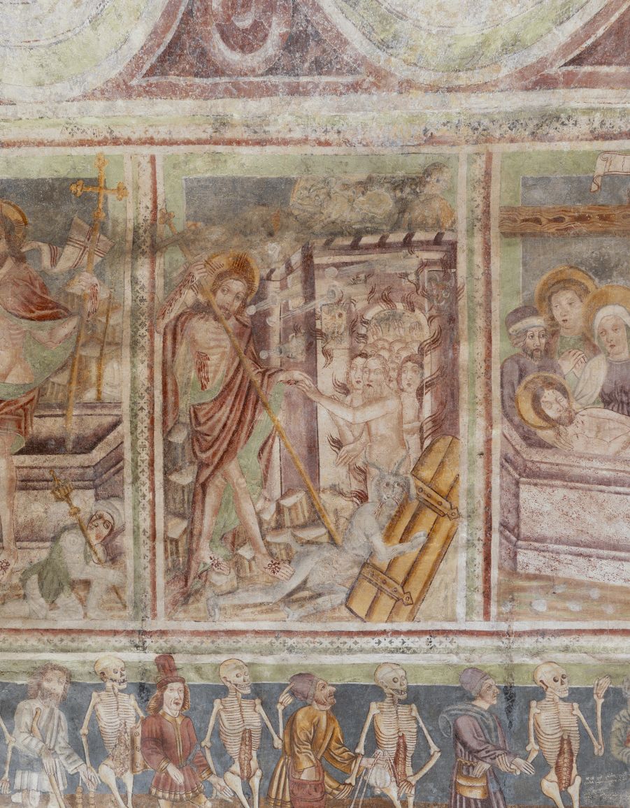 Freska s prikazom Kristova silaska u Limb, južni zid