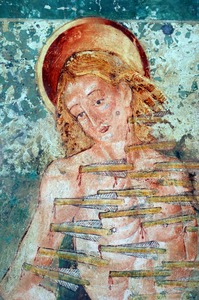Zidna slika svetog Sebastijana