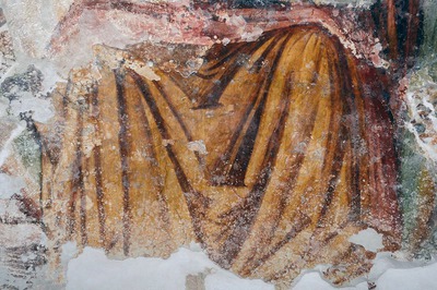 Zidna slika Krista u mandorli s anđelima, Bogorodicom i svetim Florom