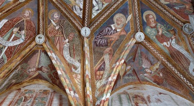 Zidna slika svetog Bartola i Matije apostola