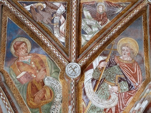 Zidna slika svetog Matije apostola i svetog Jakova mlađeg