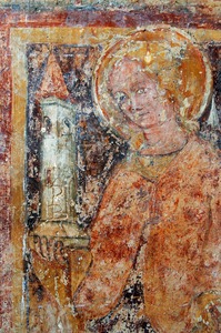Zidna slika svete Barbare