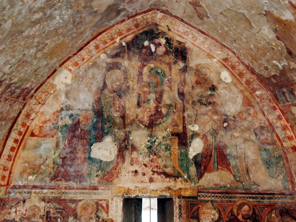 Zidna slika Bogorodice s Djetetom i svecima