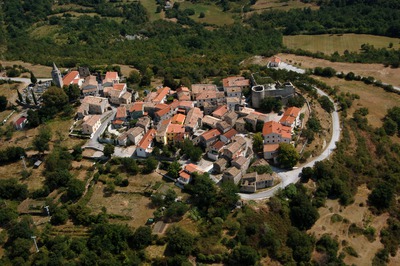 Boljun, zračni snimak 2009. godine